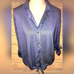 EDEN AND OLIVIA  DRAWSTRING BLOUSE